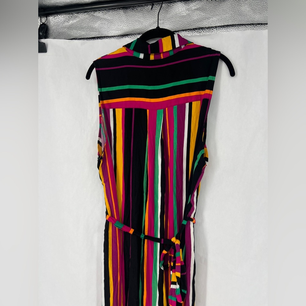 torrid Black Multi-Striped Sleeveless Maxi Dress - Picture 4 of 9